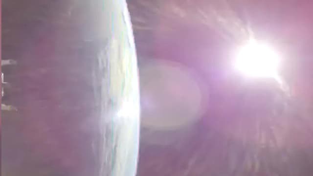 Artemis II zooming to the moon after a day around Earth