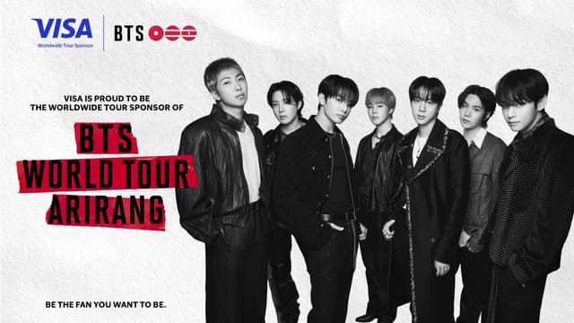 Visa cements global K-pop connection as Worldwide Tour Sponsor for "BTS WORLD TOUR 'ARIRANG'"