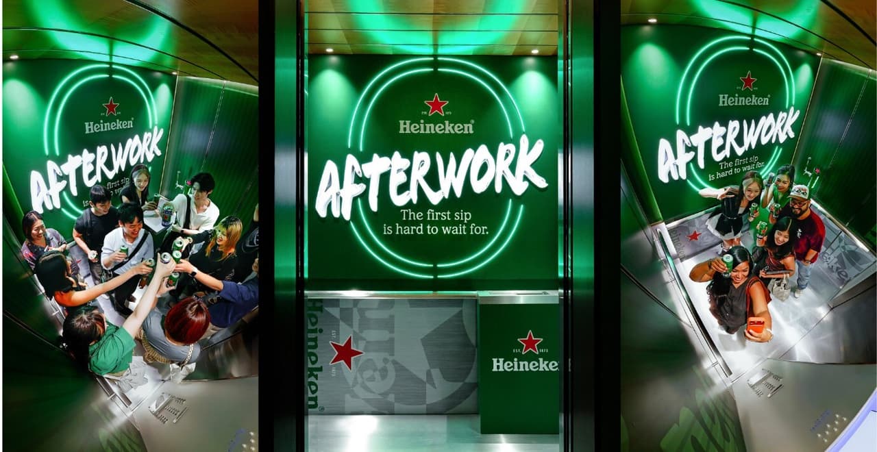 Heineken® Transforms CBD Office Elevator Into an Afterwork Bar, Surprising Hundreds With an Early First Sip