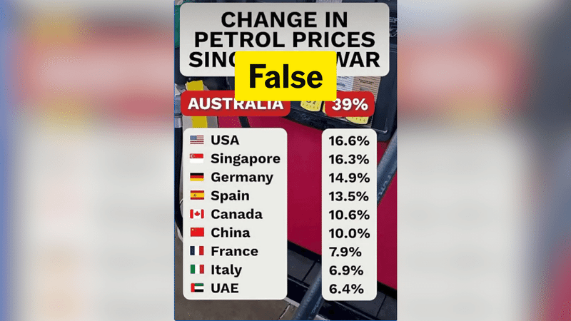 Petrol price graphic understates global price hikes
