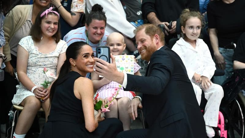 'Like a princess': sick children welcome Meghan, Harry