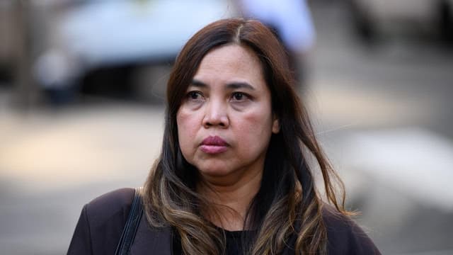 Wife's tearful testimony at love triangle murder trial