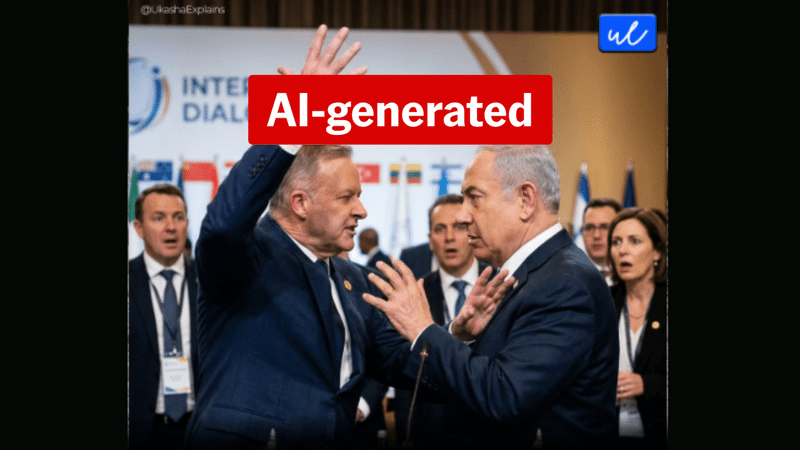 Fake Albanese quote accuses Israel of setting 'the world on fire'