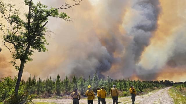 Emergency declared as fires rip through southeast US