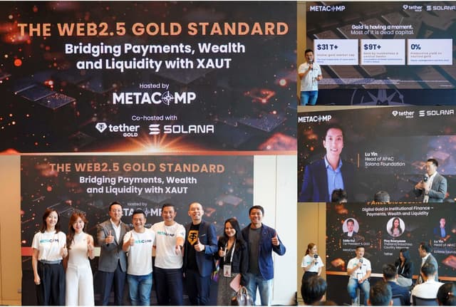 MetaComp Group Completes Tether Gold (XAUT) Proof-of-Concept and Launches Commercial Tokenised Gold Capabilities for Institutional Clients