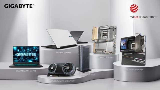 GIGABYTE Wins Red Dot Design Award Across Its AI Product Lineup