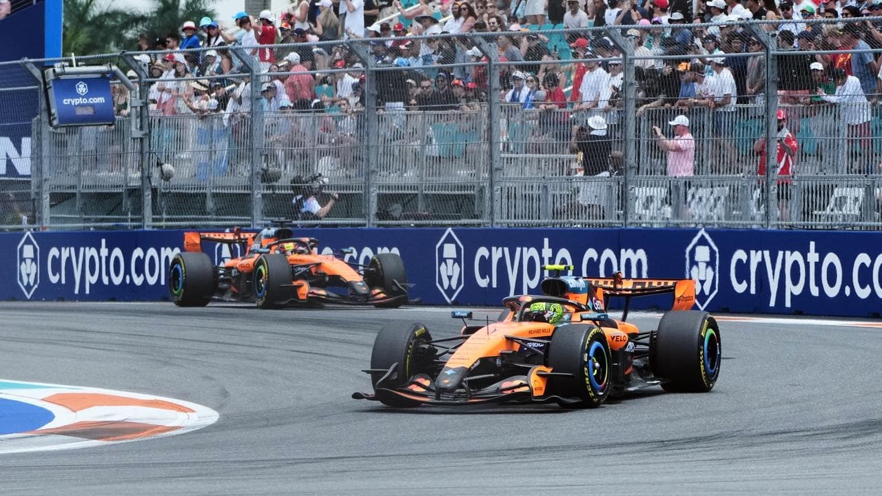 McLaren rule Miami sprint but Piastri woe in qualifying
