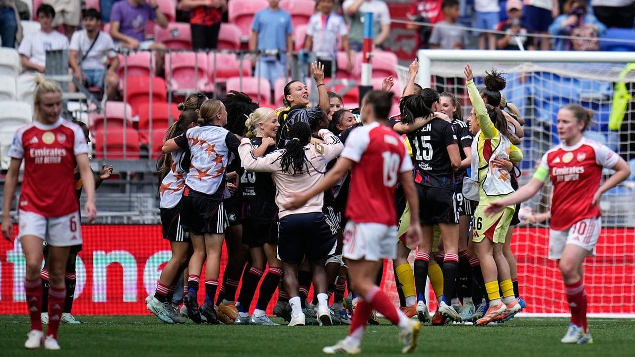 European reign for Arsenal's Matildas ends in Lyon