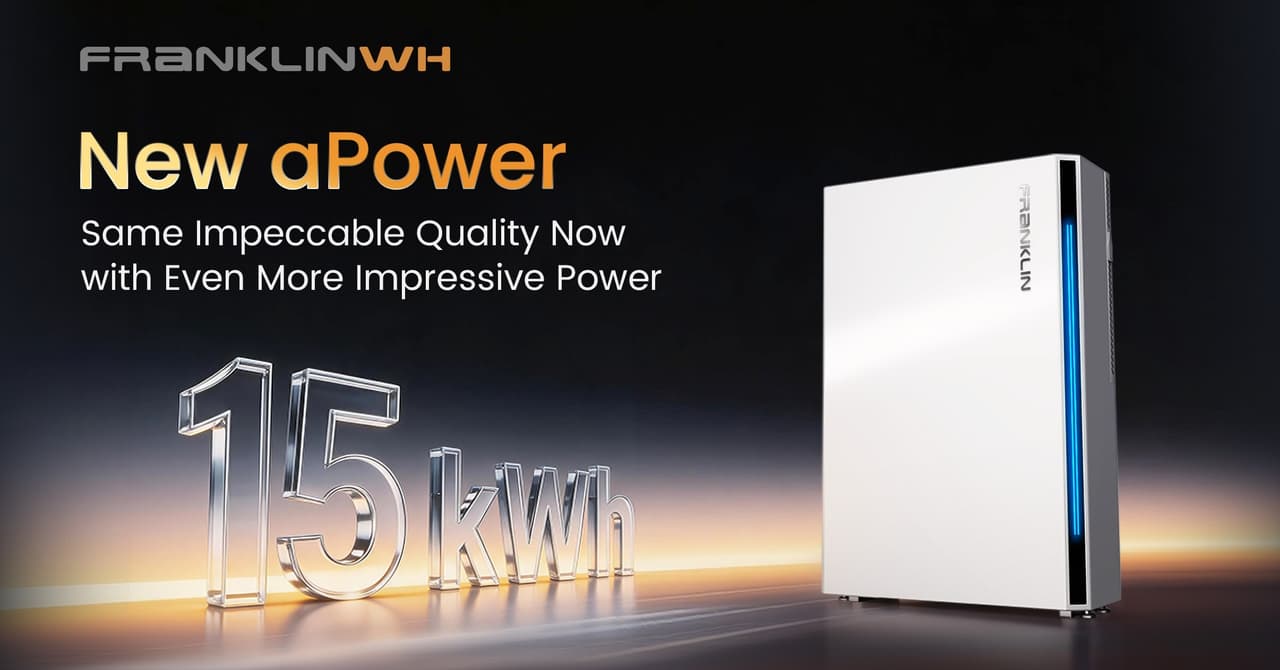 FranklinWH Introduces Enhanced 15 kWh aPower in Australia and New Zealand