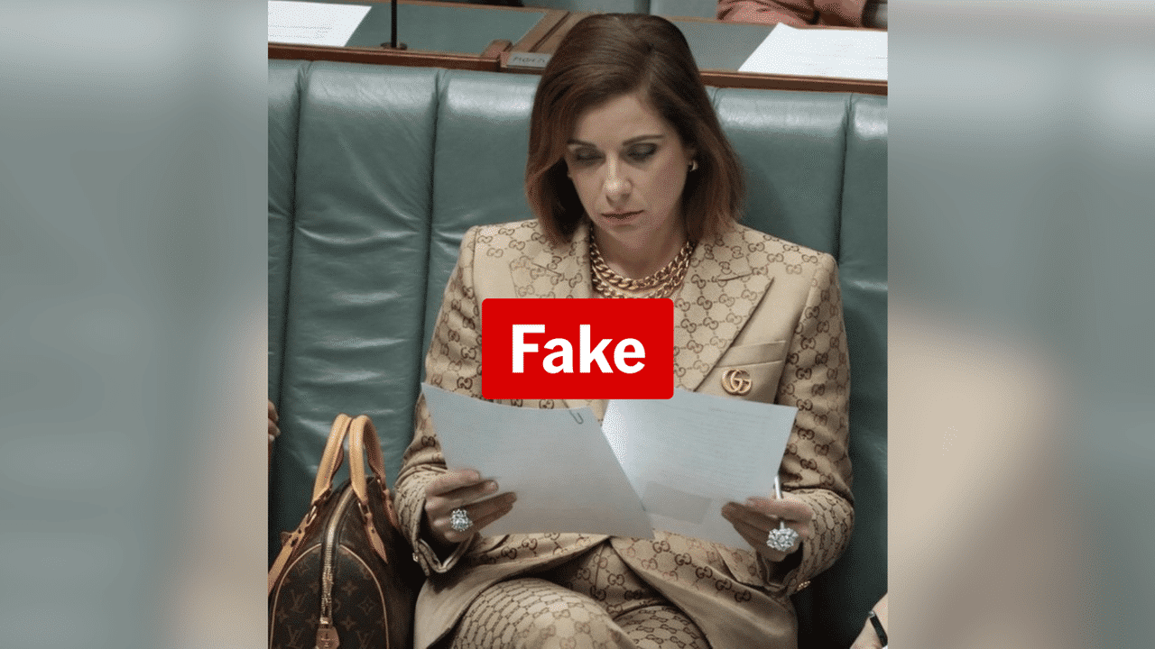 Govt minister targeted in AI-generated designer outfit smear