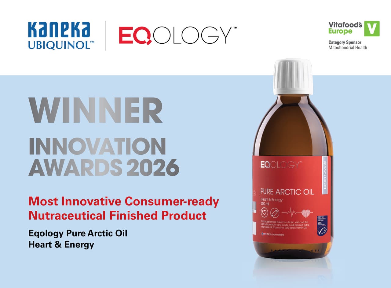 Kaneka Ubiquinol™ Wins Coveted Vitafoods Europe Innovation Award 2026 in Partnership with Eqology
