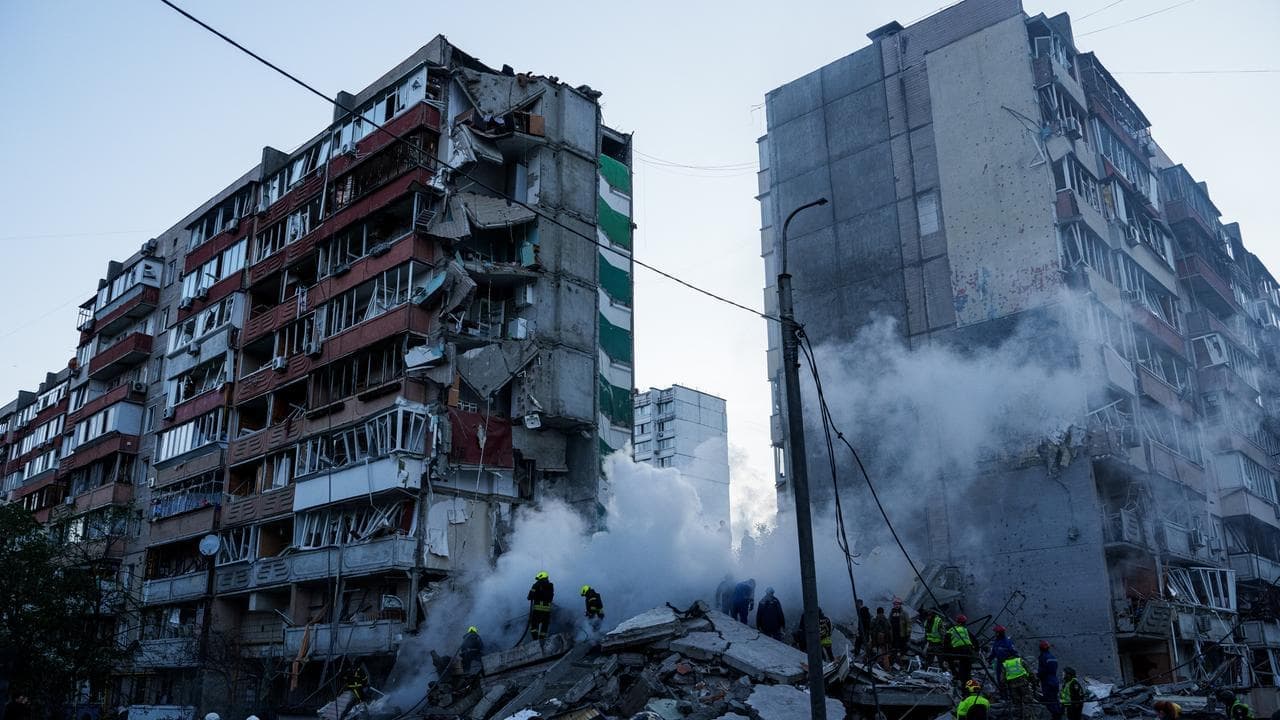Russia pounds Ukraine's capital in massive air attack