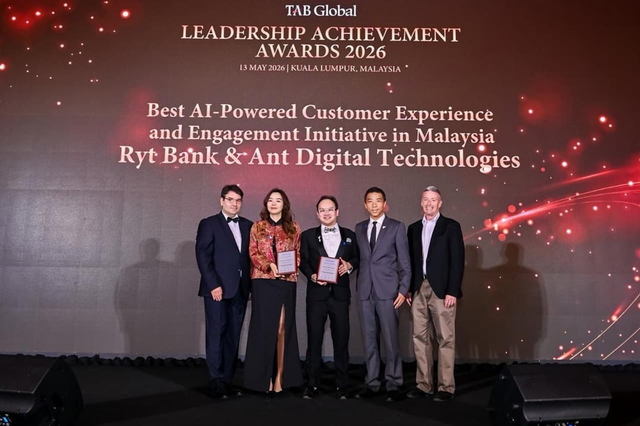 Ant Digital Technologies and Ryt Bank Win Best AI-Powered Customer Experience Award in Malaysia