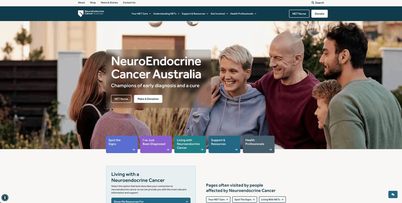 NeuroEndocrine Cancer Australia unveils new website and digital lifeline