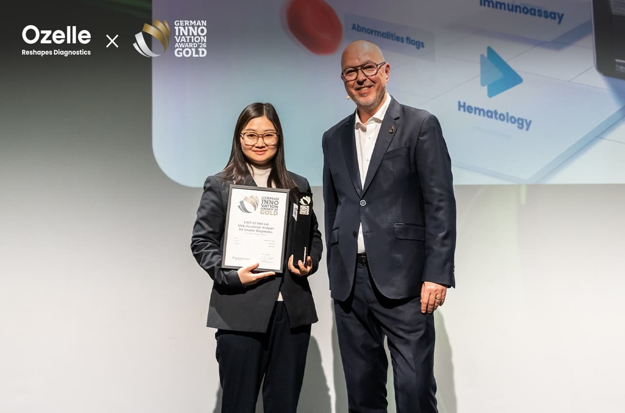 Ozelle Wins German Innovation Award Gold for Advancing the Fourth Generation of Hematology Analysis