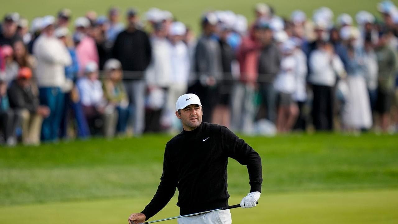 Stumbling Scheffler lashes 'absurd' PGA Championship