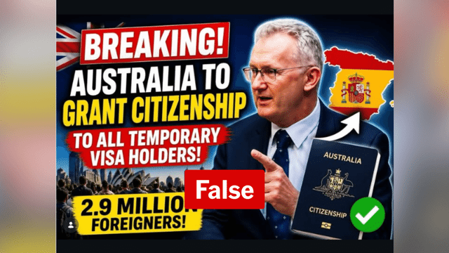 Citizenship fast-track announcement a social media fabrication