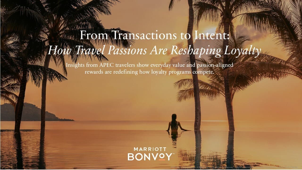 Travel Passions and Local Behaviors are Reshaping Hotel Loyalty Across Asia Pacific Excluding China, New Marriott Bonvoy Report Finds