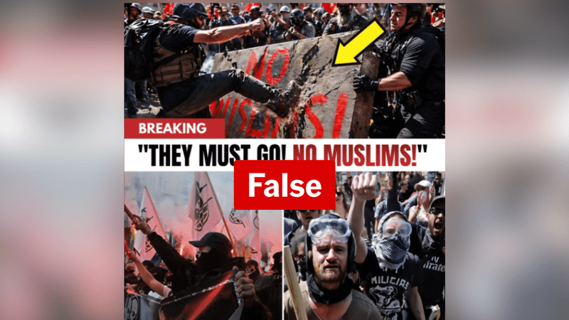 Foreign pages stoke division with fake Islamist riot posts