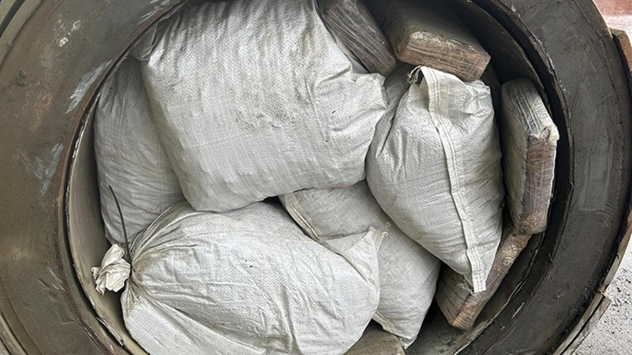 Mystery as massive drug haul found hidden in machinery