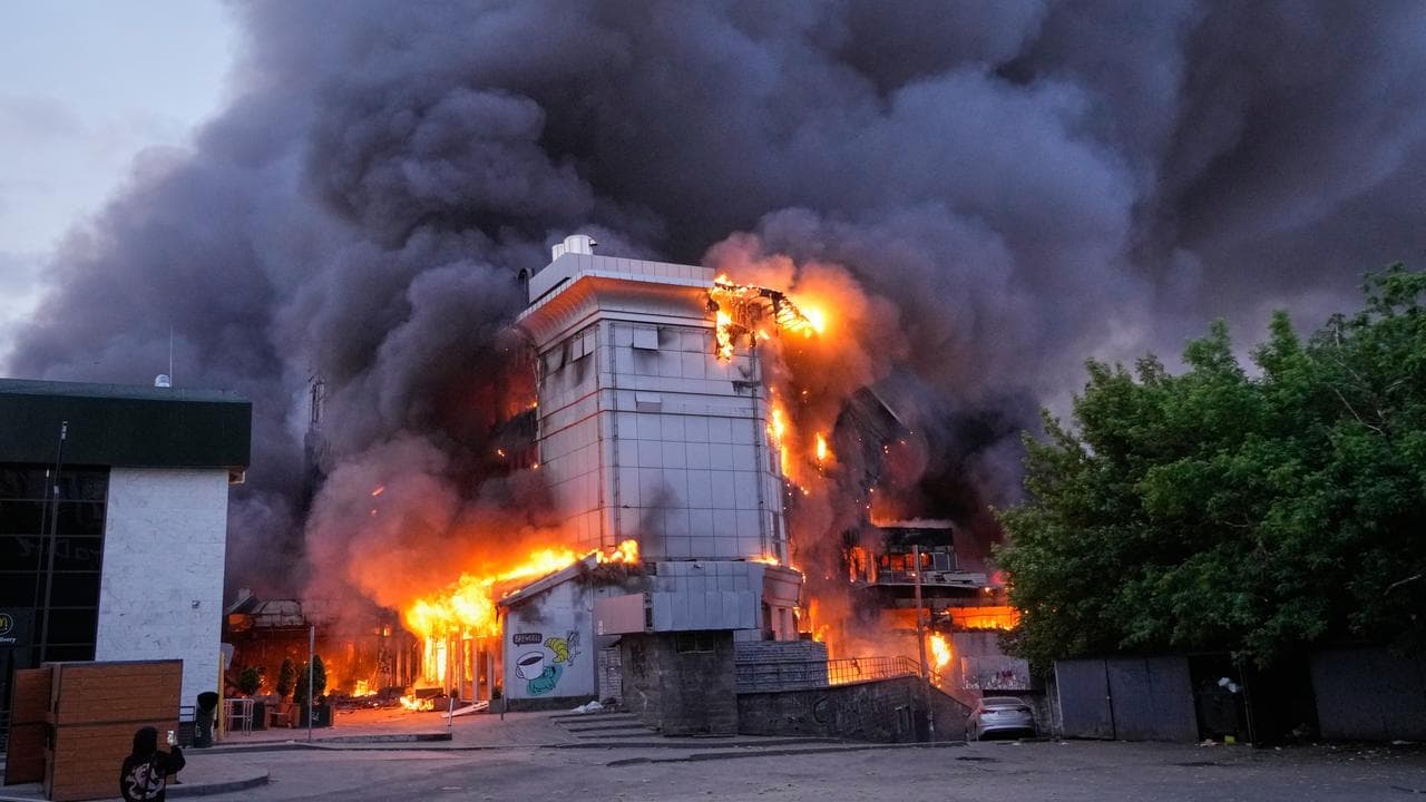 Kyiv hit with massive Russian missile and drone attack