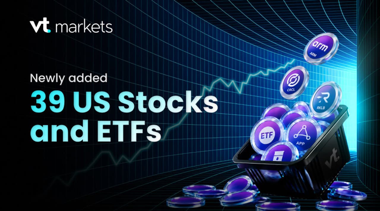 VT Markets Adds 39 US Stocks and ETFs Spanning AI, Space, and Energy