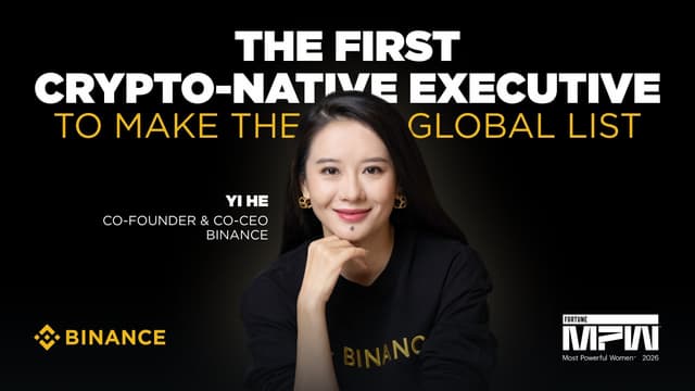Yi He Becomes First Crypto-Native Executive Named to Fortune's Most Powerful Women in Business List