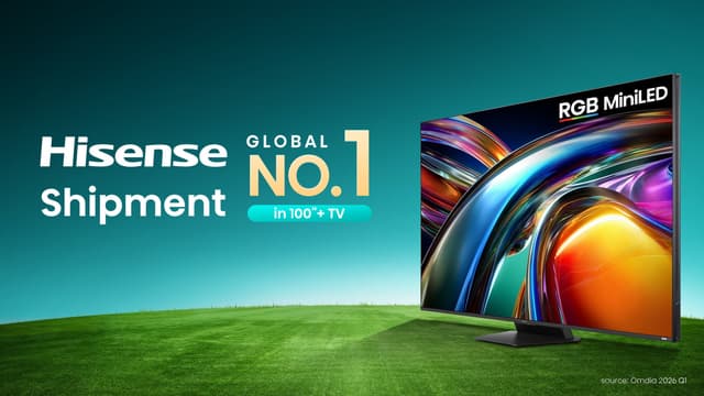 Omdia Q1 2026: Hisense Strengthens Global Leadership in 100-inch+ TVs