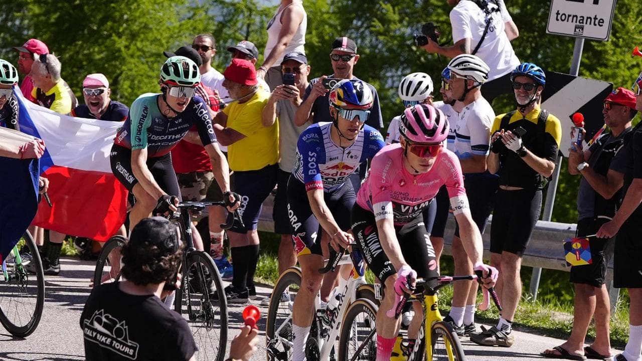 Aussie ace pedals onto Giro podium with two days to go
