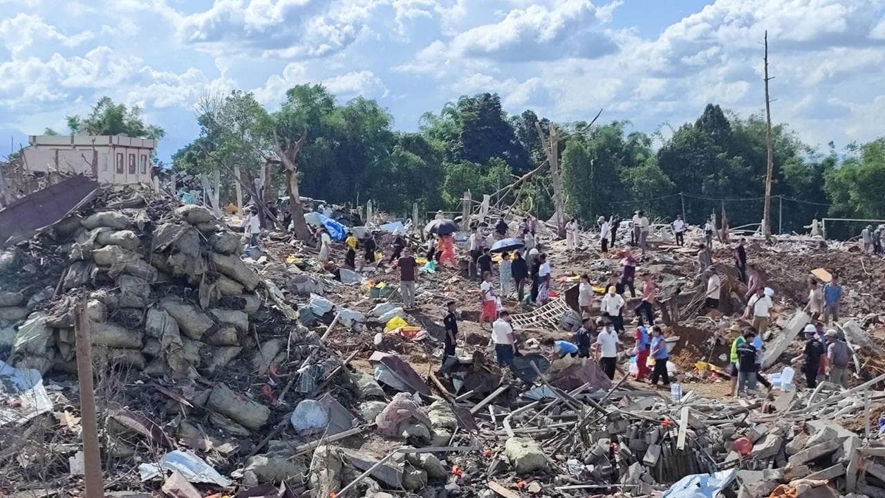 Explosives blast in Myanmar village kills 55: reports