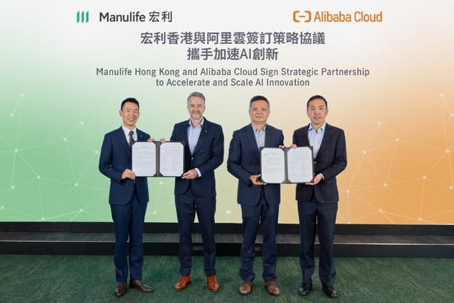 Manulife Hong Kong and Alibaba Cloud Sign Strategic Partnership to Accelerate and Scale AI Innovation