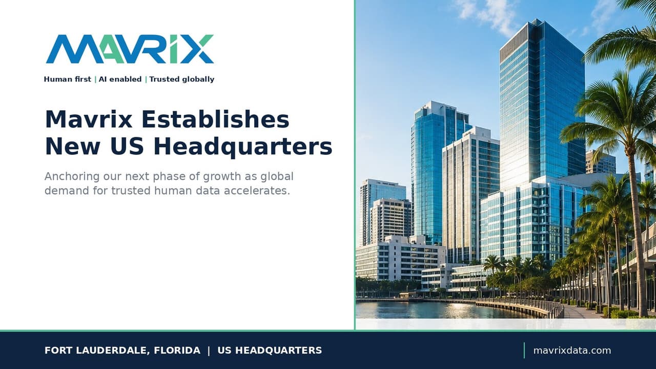 Mavrix Expands North American Presence with New US Headquarters in Fort Lauderdale