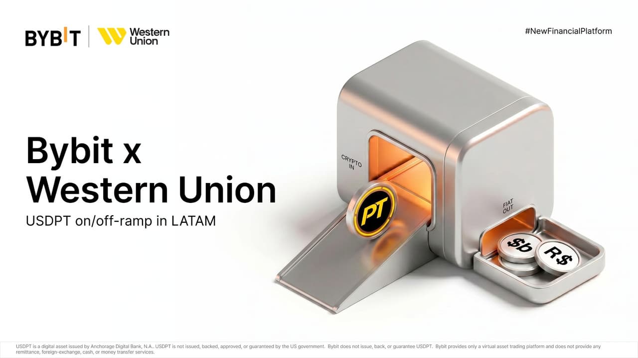 Bybit Becomes First Major Crypto Exchange to Integrate Western Union's USDPT Stablecoin, Bridging Two Financial Worlds Through One Stablecoin