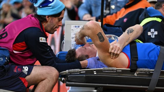 Lucky escape: Demon Mihocek 'millimetres from disaster'