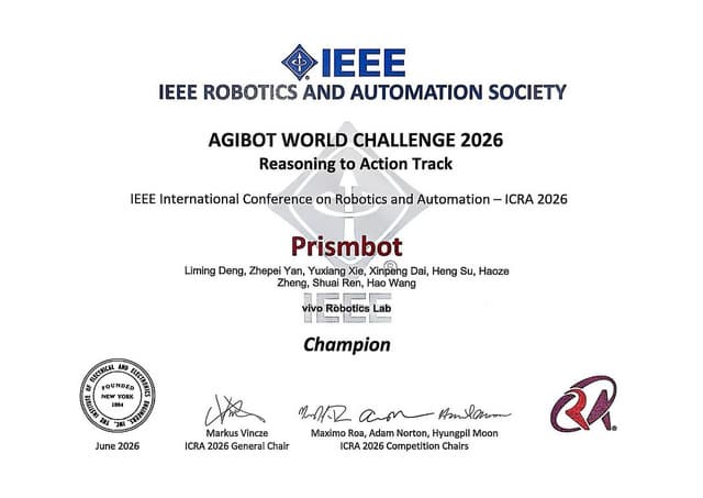 vivo Robotics Team Wins ICRA 2026 AGIBOT World Challenge Reasoning to Action Track