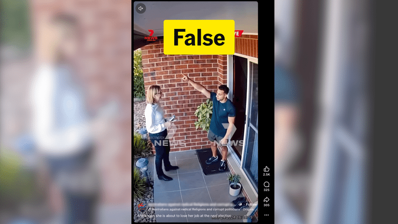 Premier's sweary doorstop confrontation is fake