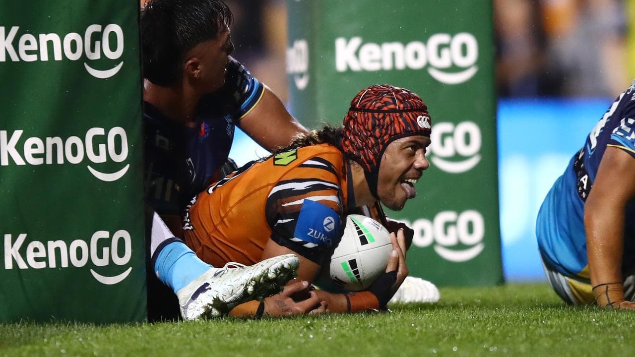 Skipper Jarome Luai leads the Leichhardt party