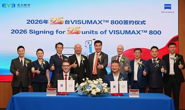 ZEISS Medical Technology and Aier Eye Hospital Group Sign Strategic Agreement for 25 VISUMAX 800 Units