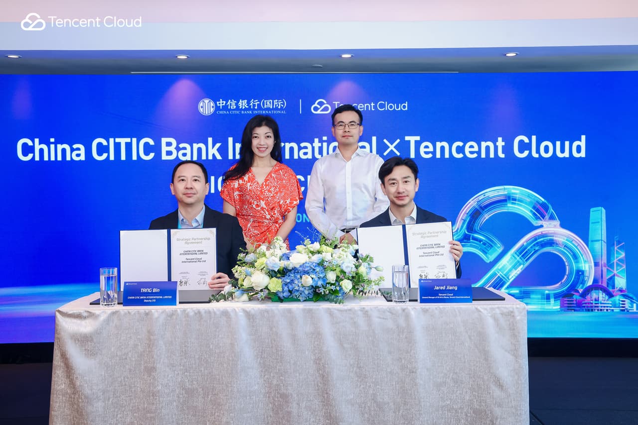 Tencent Cloud and China CITIC Bank International Limited Sign Strategic Cooperation Agreement to Accelerate FinTech 2.0 Transformation