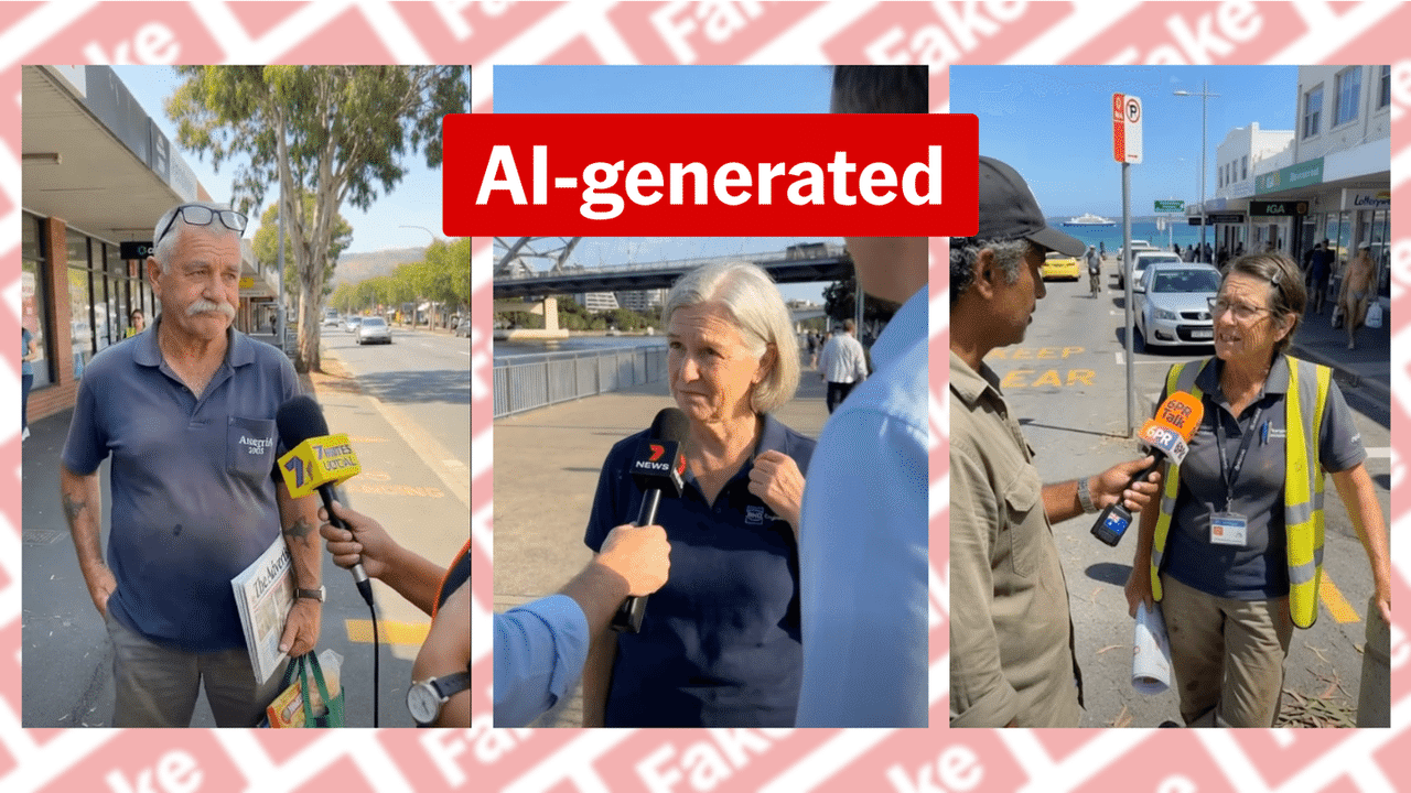 Aussie street interviews are AI fakes