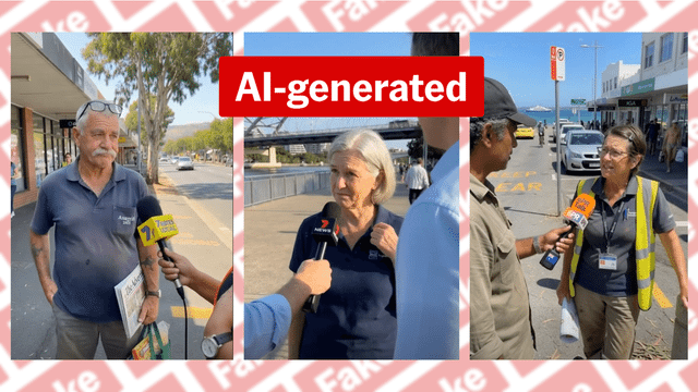 Aussie street interviews are AI fakes