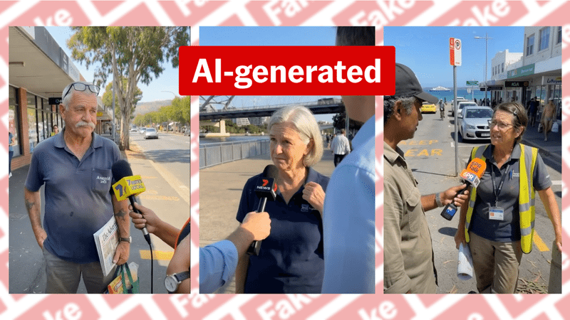 Aussie street interviews are AI fakes