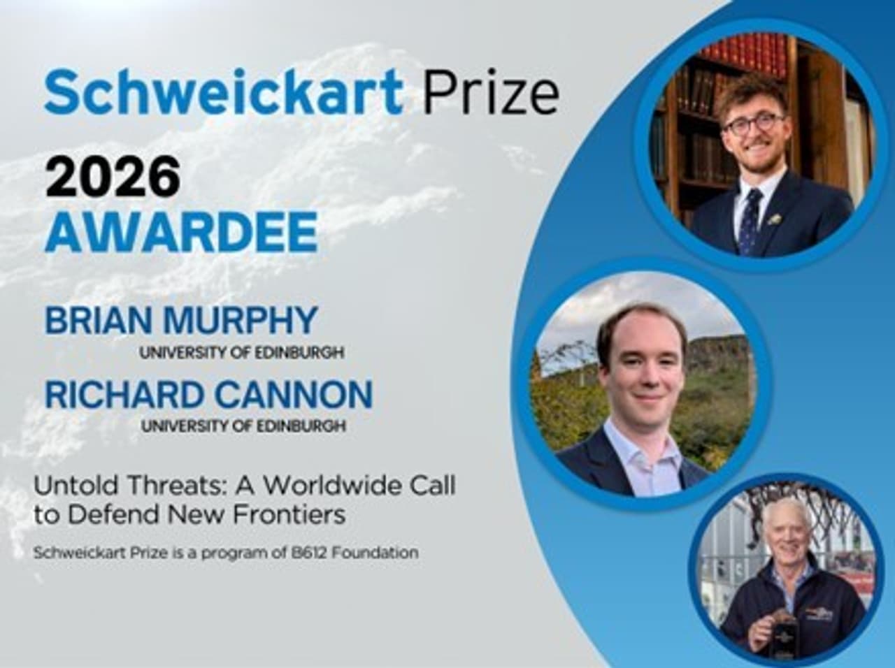 B612 Foundation Announces 2026 Winner of the Schweickart Prize
