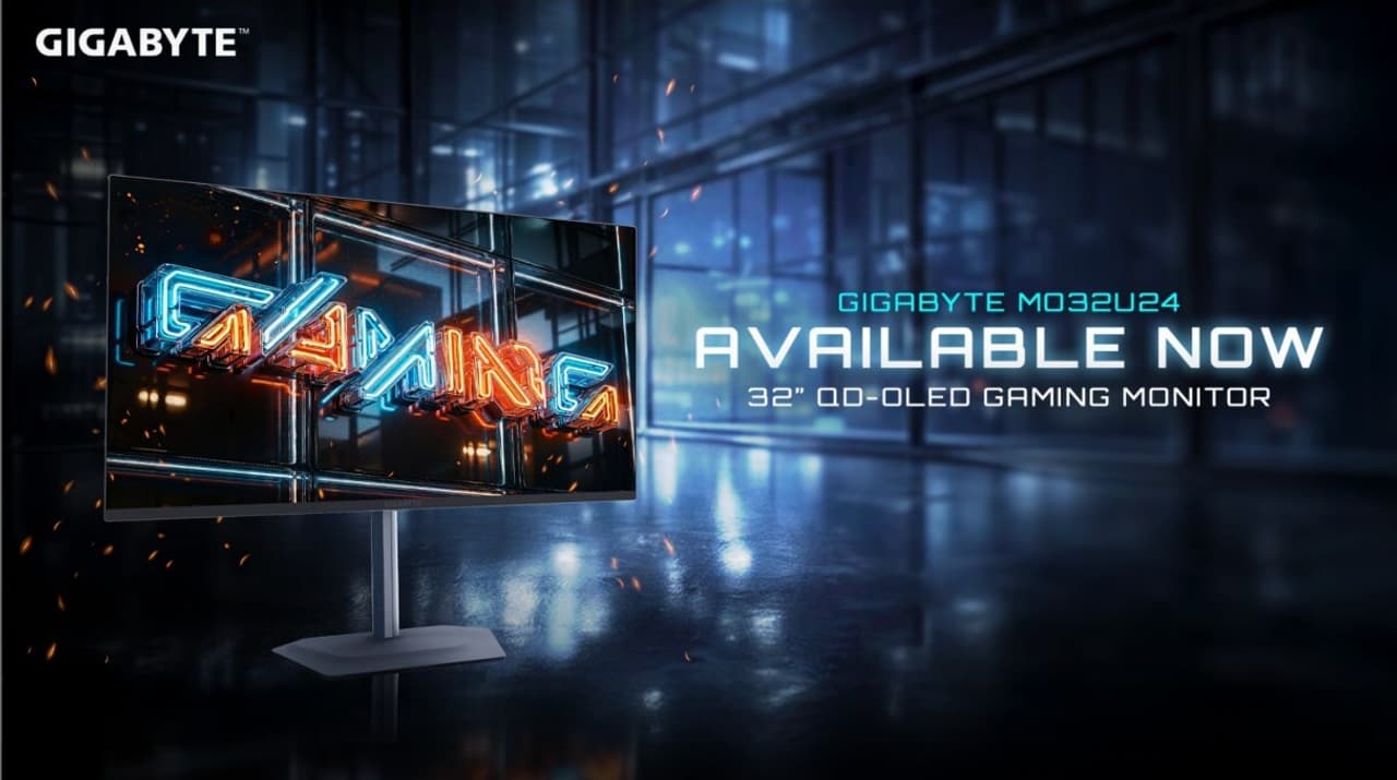 GIGABYTE 32-inch 240Hz QD-OLED 4K Gaming Monitor MO32U24 Now Available with Ultra-Smooth Visual Excellence