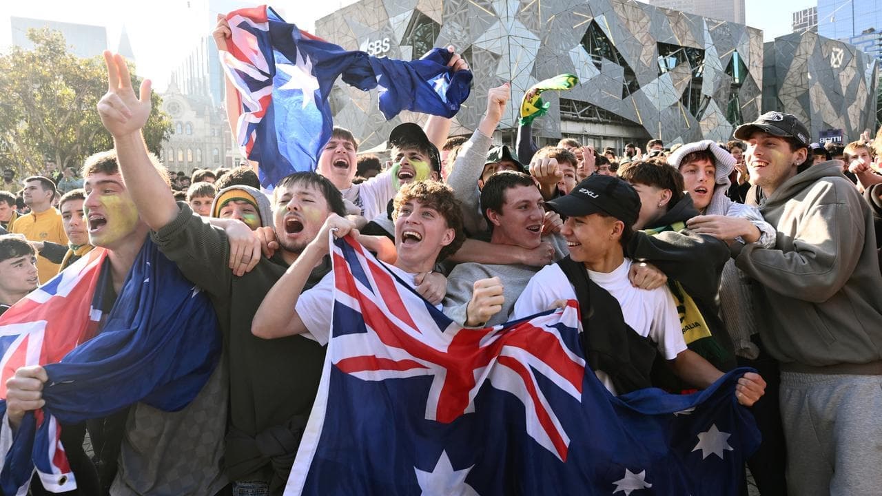 Fans kick on after teen arrested at Socceroos live site