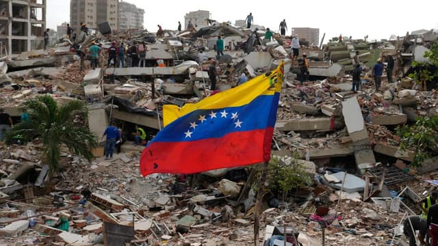 Venezuela's leader angrily defends earthquake response