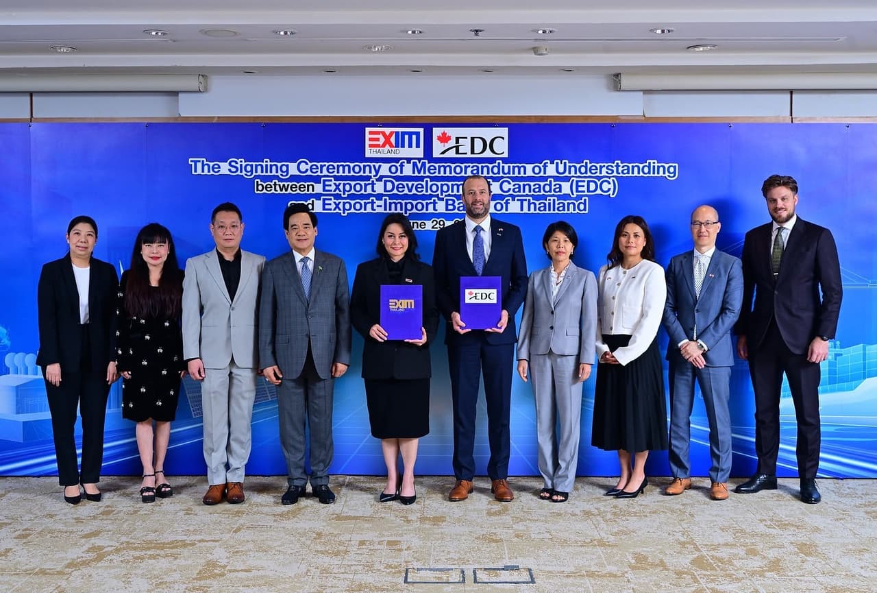 EDC and EXIM Thailand sign agreement to advance Canada-Thailand trade and investment