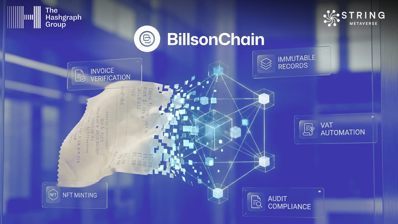 The Hashgraph Group and String Metaverse launch "Bills-On-Chain" Platform on Hedera
