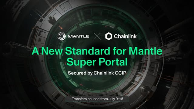 Mantle Migrates Its Super Portal to Chainlink CCIP, Bringing Institutional-Grade Security to Every Cross-Chain Transfer of the $2.5B+ MNT Token