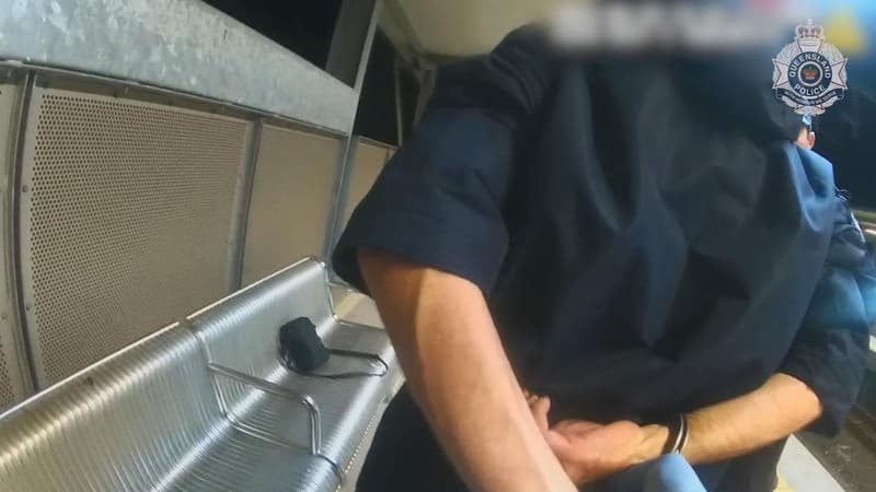 Sex abuse accused 'with child' when arrested on train